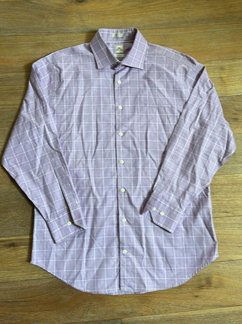 Peter Millar Nanoluxe Easycare Plaid Long Sleeve Dress Shirt Men's 16 / Regular